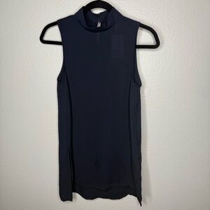 H&M Conscious Sleeveless turtleneck Navy‎ Top